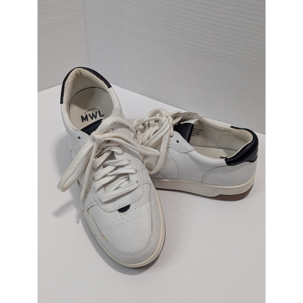 Madewell Court Sneakers Women's 8.5 Men's 7 White/Black Accents